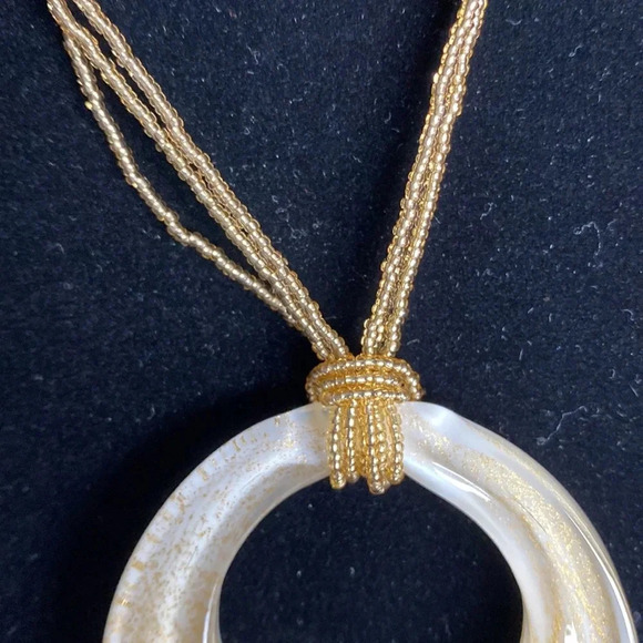 Murano glass gold necklace HP 2/7 - Picture 4 of 7